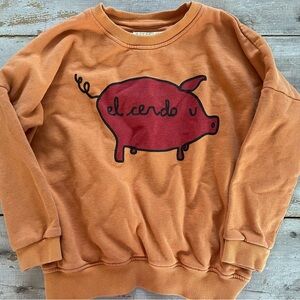 Hugo Loves Tiki pig “el cerdo” sweatshirt - 6